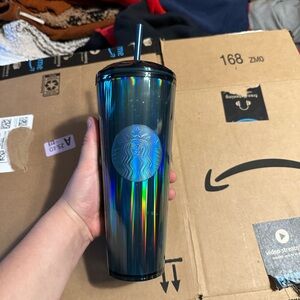 Starbucks Teal Gradient Stainless Steel Tumbler with Black Lid